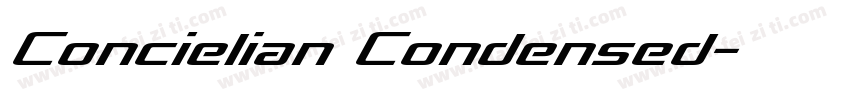 Concielian Condensed字体转换